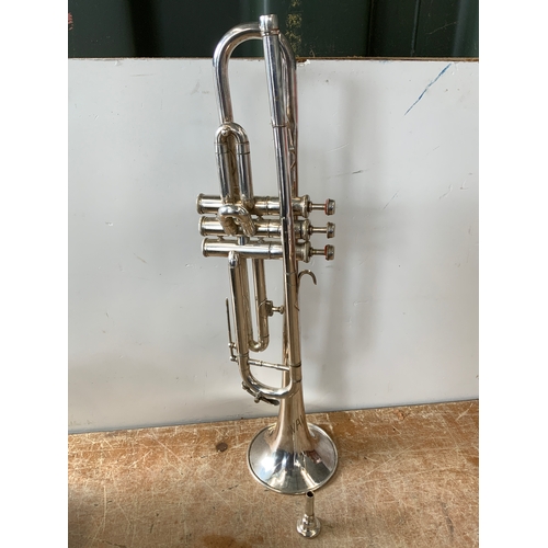 227 - Trumpet in Case - Marked Waltham