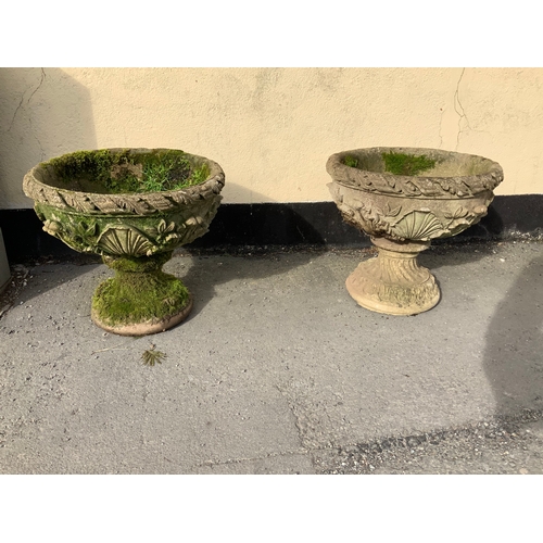 48 - Pair of Pedestal Planters