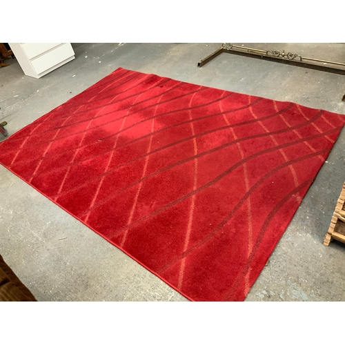 488 - Red Rug - 285cm x 200cm