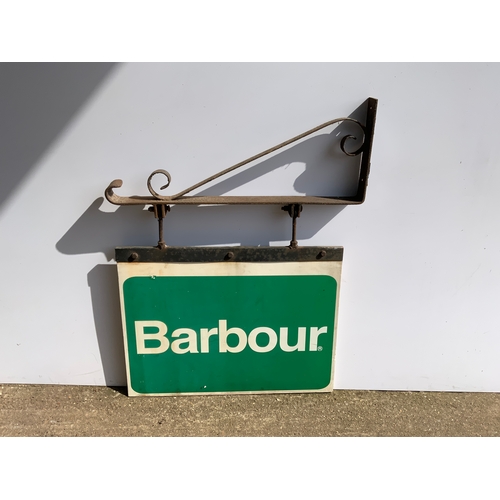 197A - Double Sided Swinging Barbour Sign