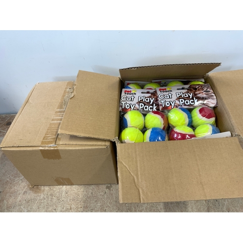 680 - 2x Boxes of Cat Play Toy Packs