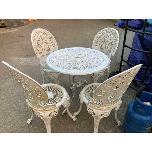 10A - Aluminium Garden Table and Chairs