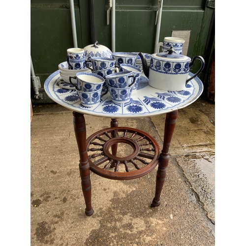 650A - Minton China Aster with Lazy Susan