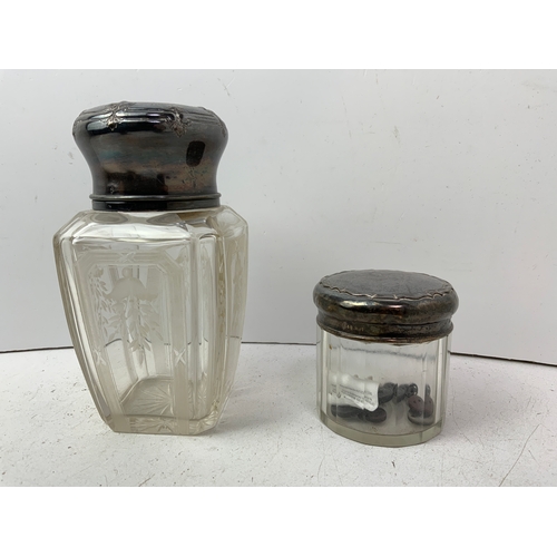 671 - Silver Topped Jars