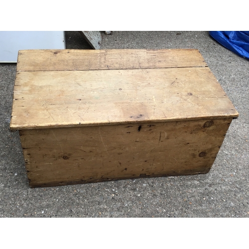 709 - Victorian Pine Blanket Box