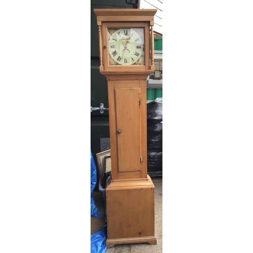 703 - Pine Long Cased Clock