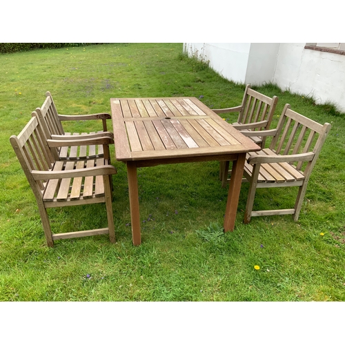 10 - Teak Garden Table and Chairs