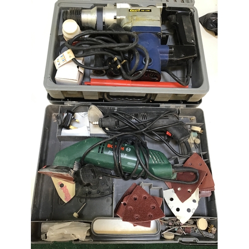 741 - Cased Hammer Drill and Sander