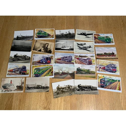 663 - Collection of Postcards - Trains and Planes