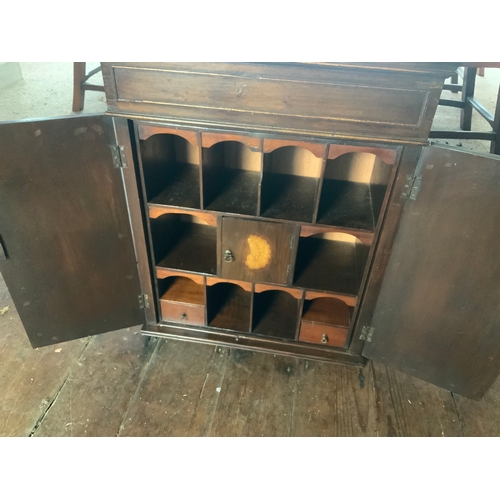 96 - Mahogany Inlaid Cabinet with Fitted Interior