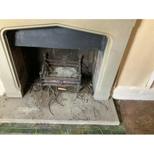 136 - Fireplace to include Basket and Spark Guard - Buyer to Dismantle and Remove