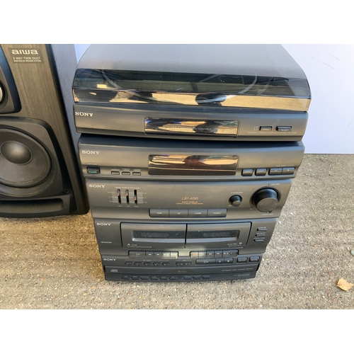 473 - Sony Hi-Fi and Aiwa Speakers