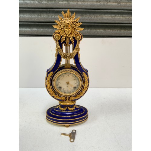 729 - Reproduction Victoria and Albert Clock with Key