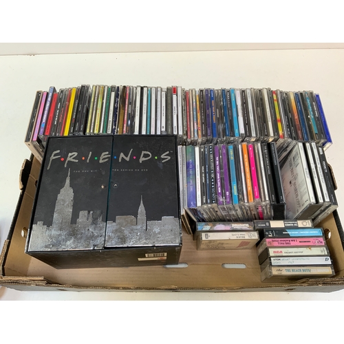 401 - Collection of CDs, Cassette Tapes and Friends DVDs