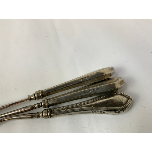 629 - 5x Edwardian Manicure Tools - Birmingham 1910