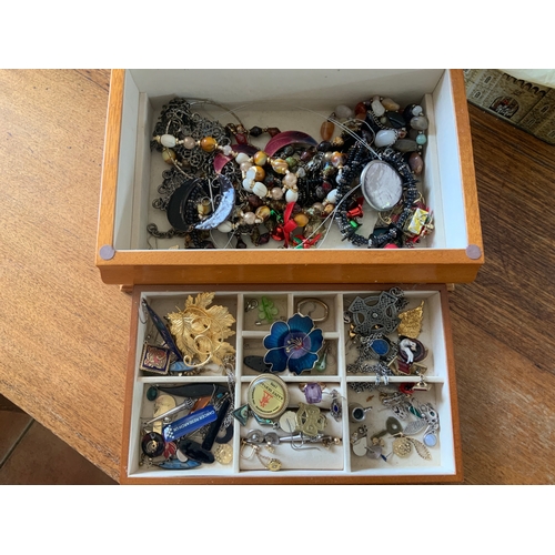 696 - Jewellery Box and Contents