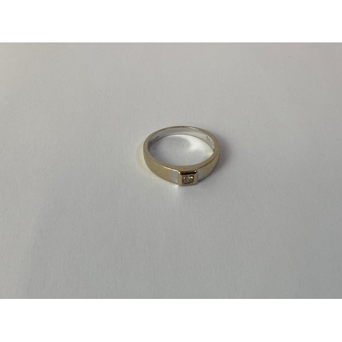 684 - 18ct Gold and Solitaire Diamond Ring - Size N.5 - 3.3gms