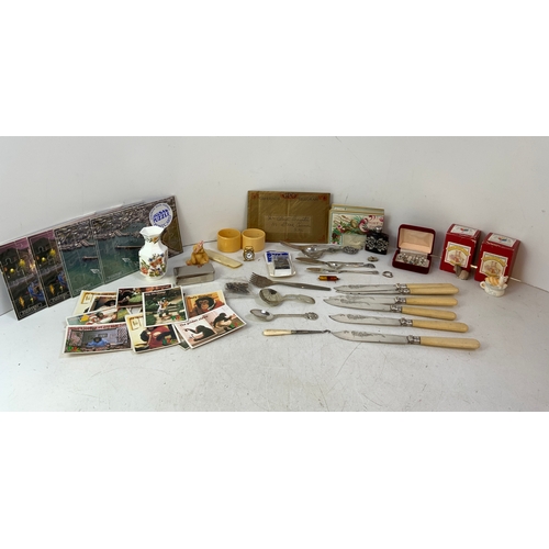 711 - Collectables - Silver Collared Knives etc