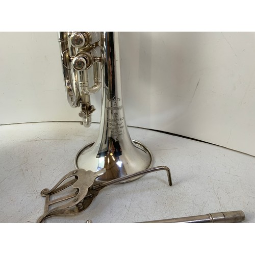 274 - Besson & Co Class A Cornet with Music Carrier