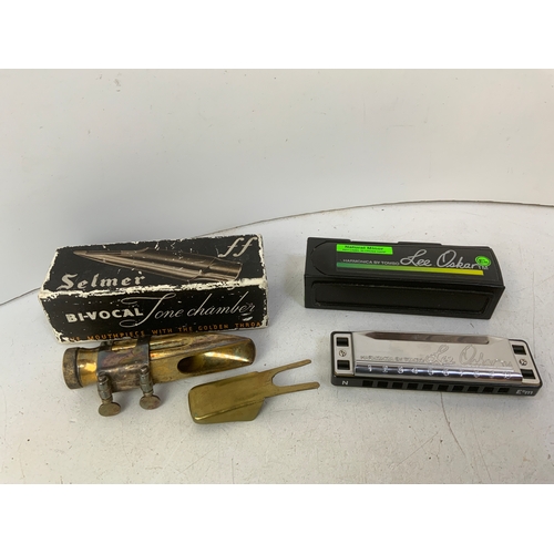 709 - Saxophone Mouth Piece and Harmonica