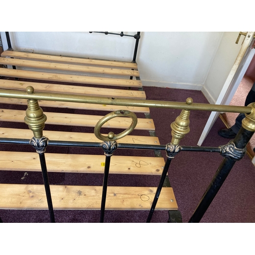 252 - Brass and Iron Bed