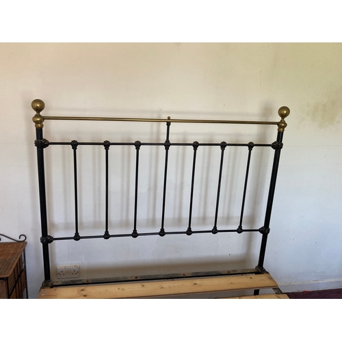 252 - Brass and Iron Bed