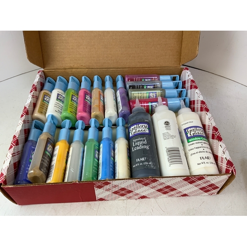 559A - Box of Gallery Glass Paints and Stains - Unused