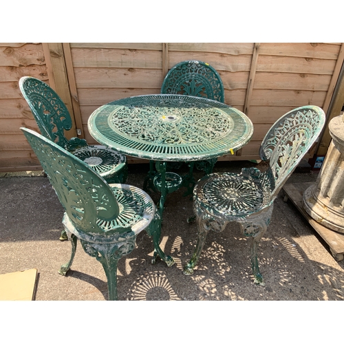 82A - Aluminium Garden Table and Chairs