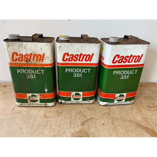 36 - 3x Cans Castro Oil - Full