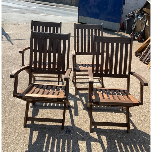 92 - 4x Folding Garden Chairs