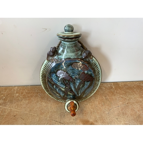 708 - Simon Eeles Pottery Wine/Olive Oil Dispenser