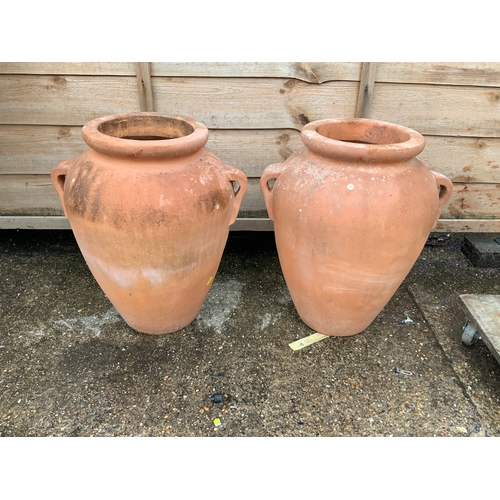 72 - Pair of Terracotta Pots - 50cm