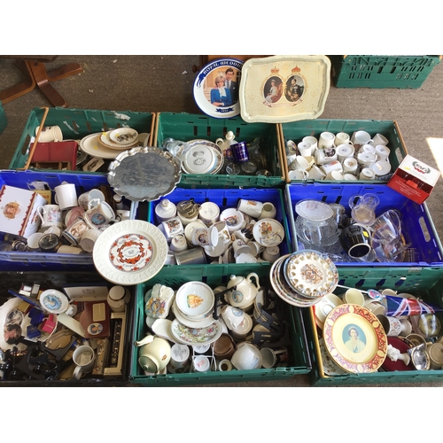 948 - Large Quantity of Commemorative Ware - Crates Not Included