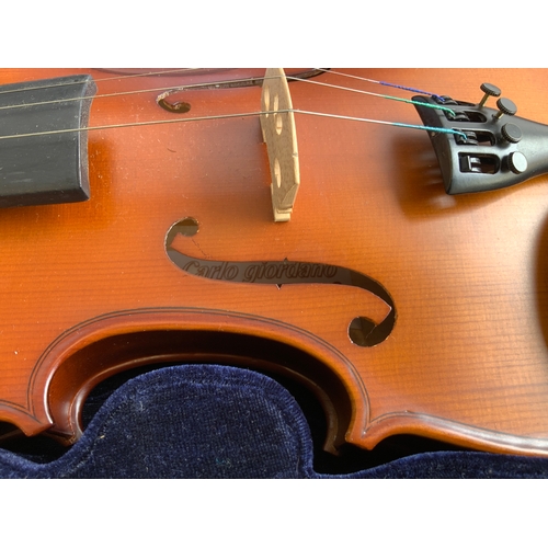 371 - Carlo Giordano Cased Violin