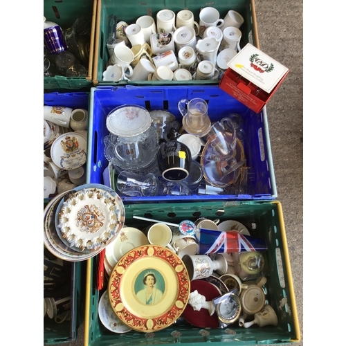 948 - Large Quantity of Commemorative Ware - Crates Not Included