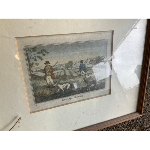 177 - Framed Coloured Engravings