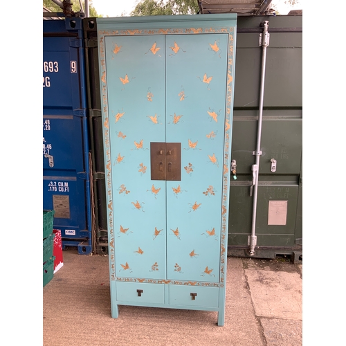 858 - Painted Decorated Cabinet