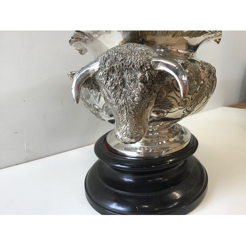 796 - Silver Plated Trophy - L33cm