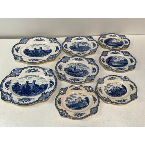 385 - Large quantity of Johnson Bros Castles of Britain China - Tureens, Dishes, Plates etc