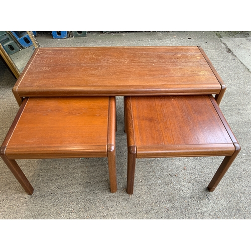 672 - Danish Coffee Table with Two Under