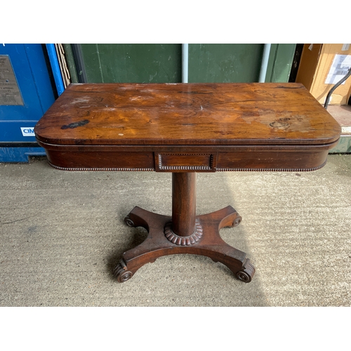 685 - Victorian Rosewood Card Table