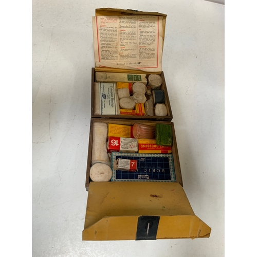 344 - Vintage St John’s First Aid Kit with Badges etc/Vintage Boots First Aid Kit