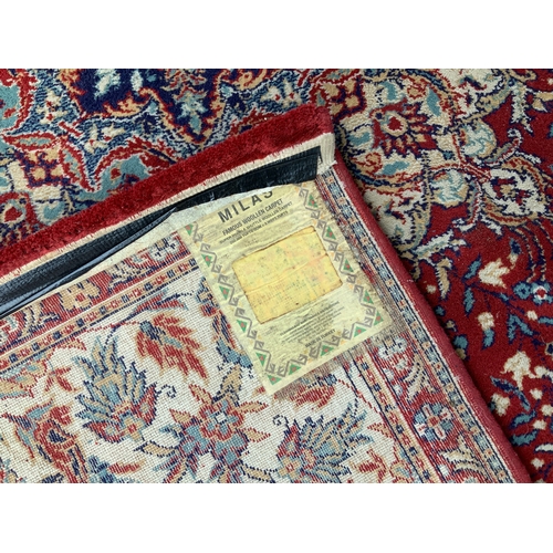 160 - Patterned Rug Red Ground - 200x 300cm