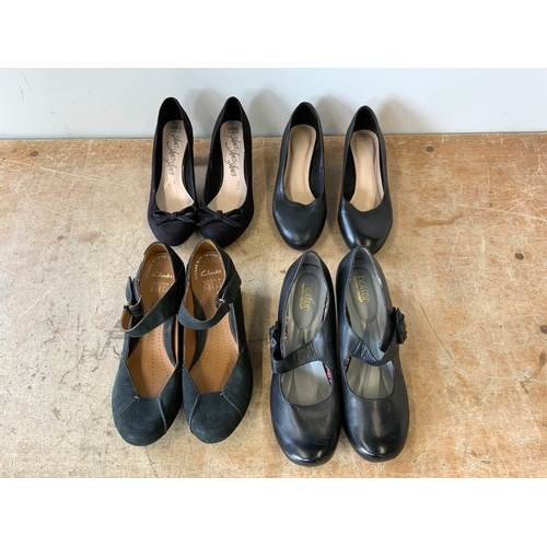 496 - 4x Pairs of Ladies Shoes - Size 8