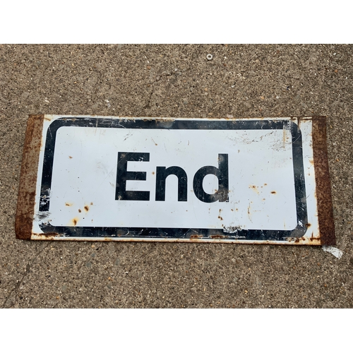 13 - Metal Sign - End