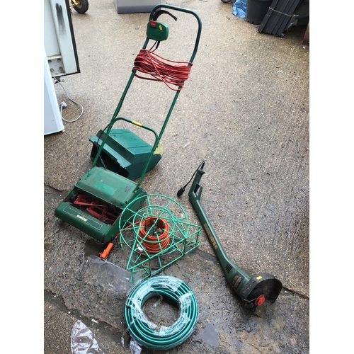 12 - Electric Lawn Mower and Strimmer etc