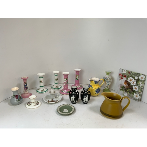 531 - Ceramic Candle Holders etc