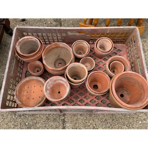 6 - Large Collection of Terracotta Flowerpots