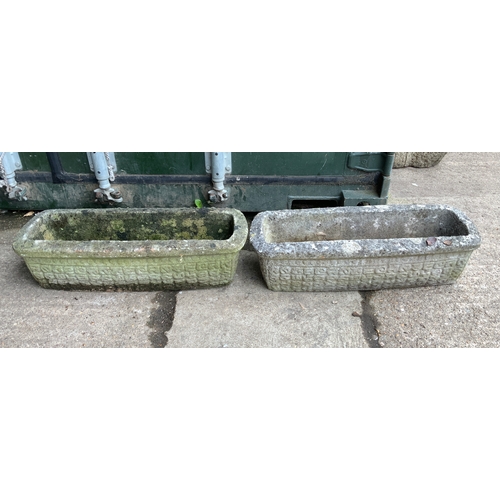 53 - Pair of Concrete Planters