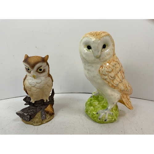 180 - 2x Owl Ornaments